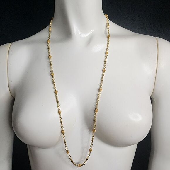 Vintage Kirks Folly Gold Tone Necklace - Picture 1 of 4